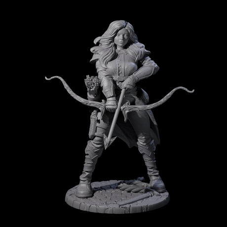 Stiga - Roaming Hunteress Miniature for Dungeons and Dragons, Pathfinder or other TTRPGs