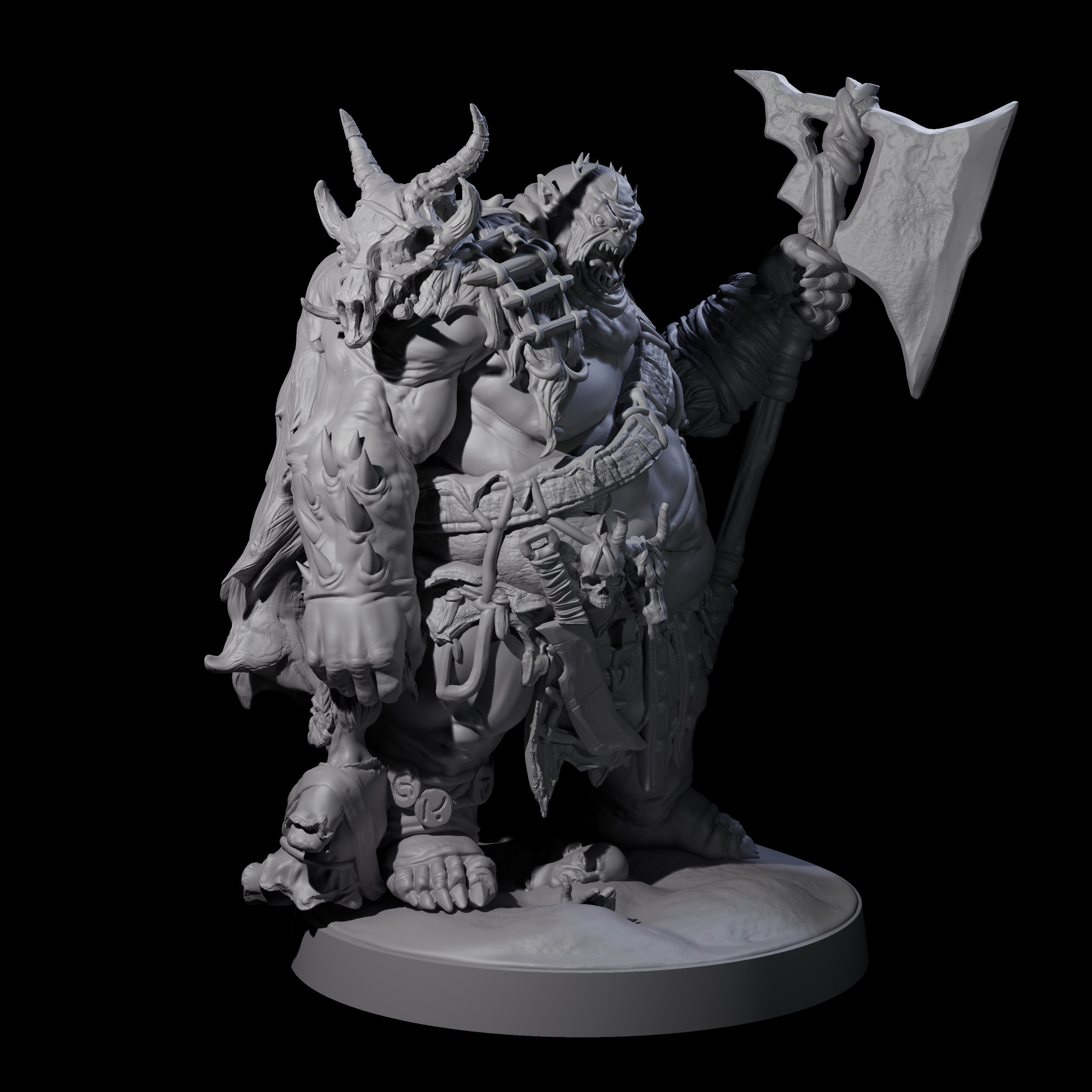 Stinking Ogre A Miniature for Dungeons and Dragons, Pathfinder or other TTRPGs