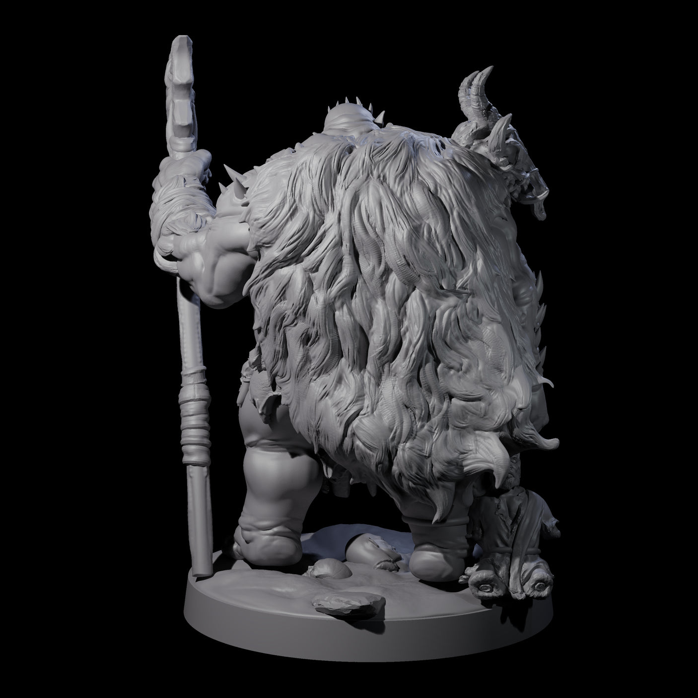 Stinking Ogre A Miniature for Dungeons and Dragons, Pathfinder or other TTRPGs
