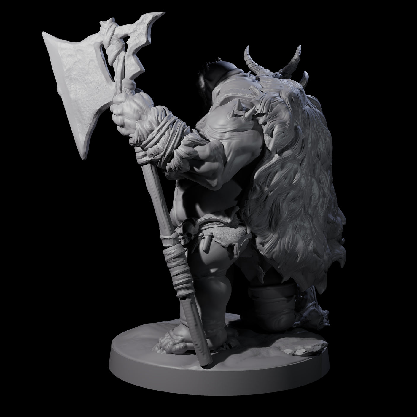 Stinking Ogre A Miniature for Dungeons and Dragons, Pathfinder or other TTRPGs