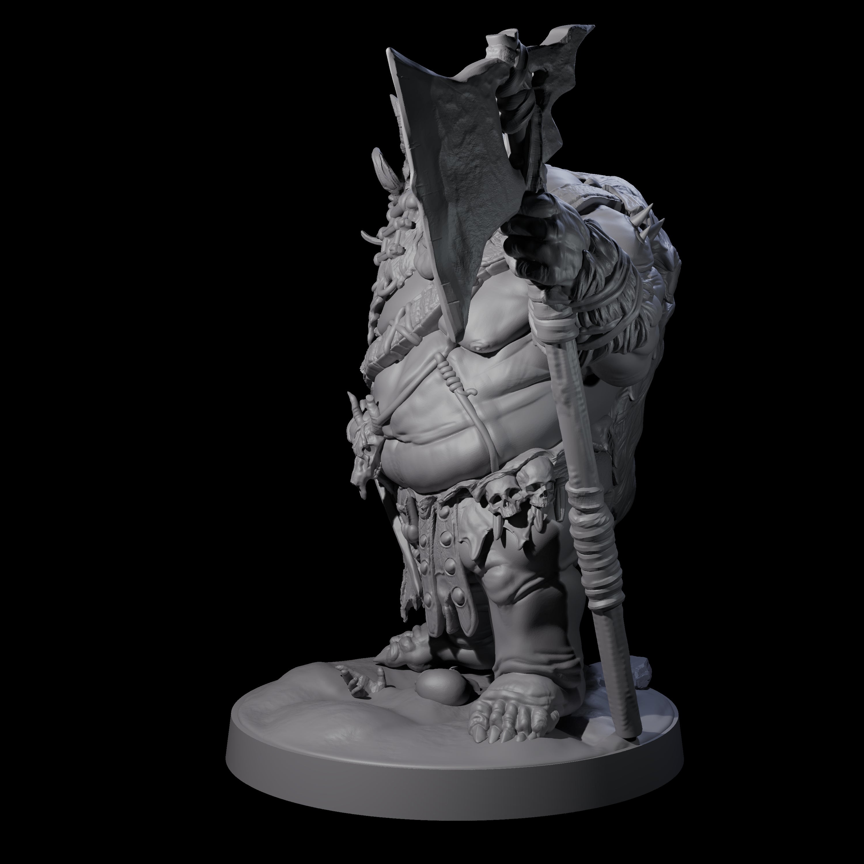 Stinking Ogre A Miniature for Dungeons and Dragons, Pathfinder or other TTRPGs