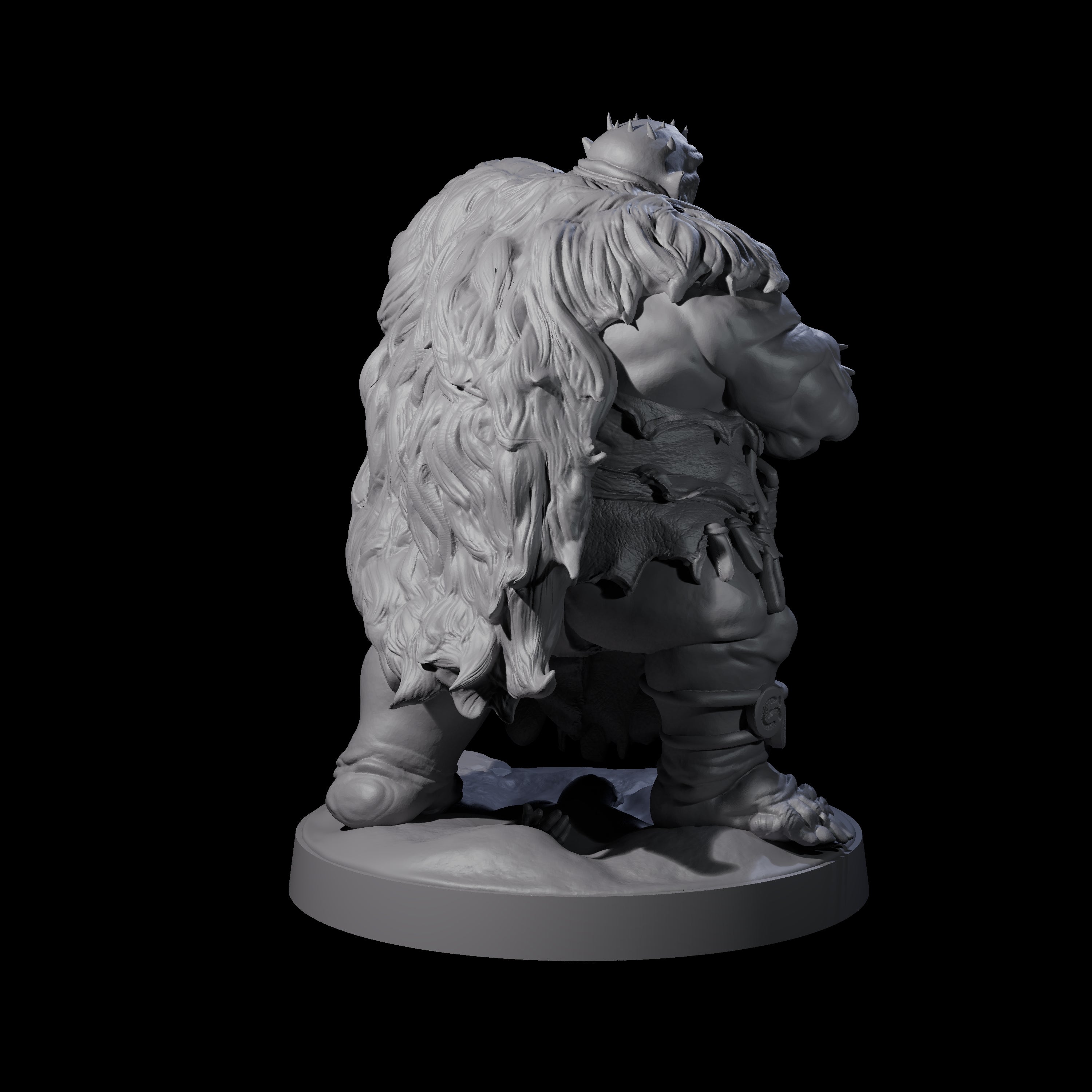 Stinking Ogre B Miniature for Dungeons and Dragons, Pathfinder or other TTRPGs