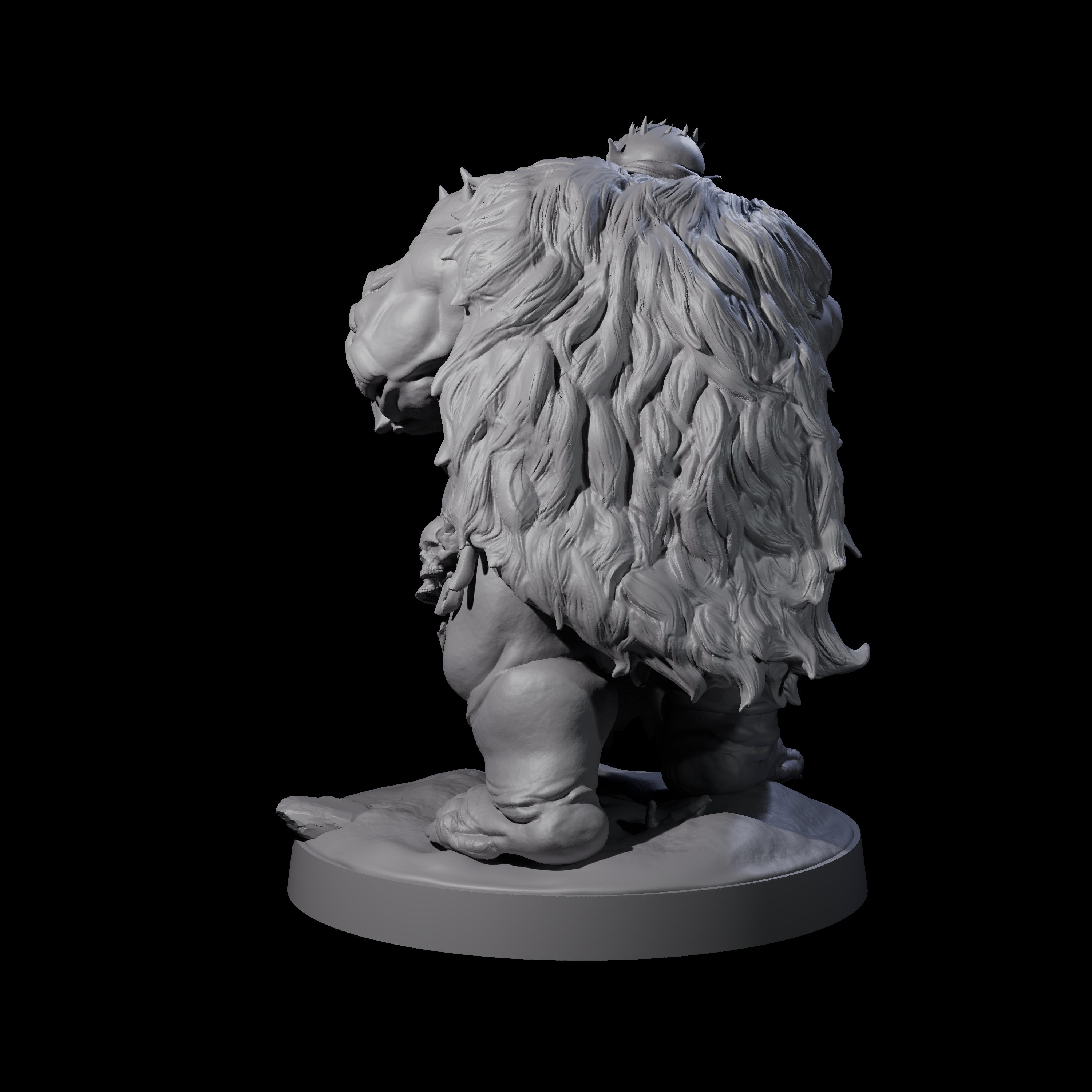 Stinking Ogre B Miniature for Dungeons and Dragons, Pathfinder or other TTRPGs