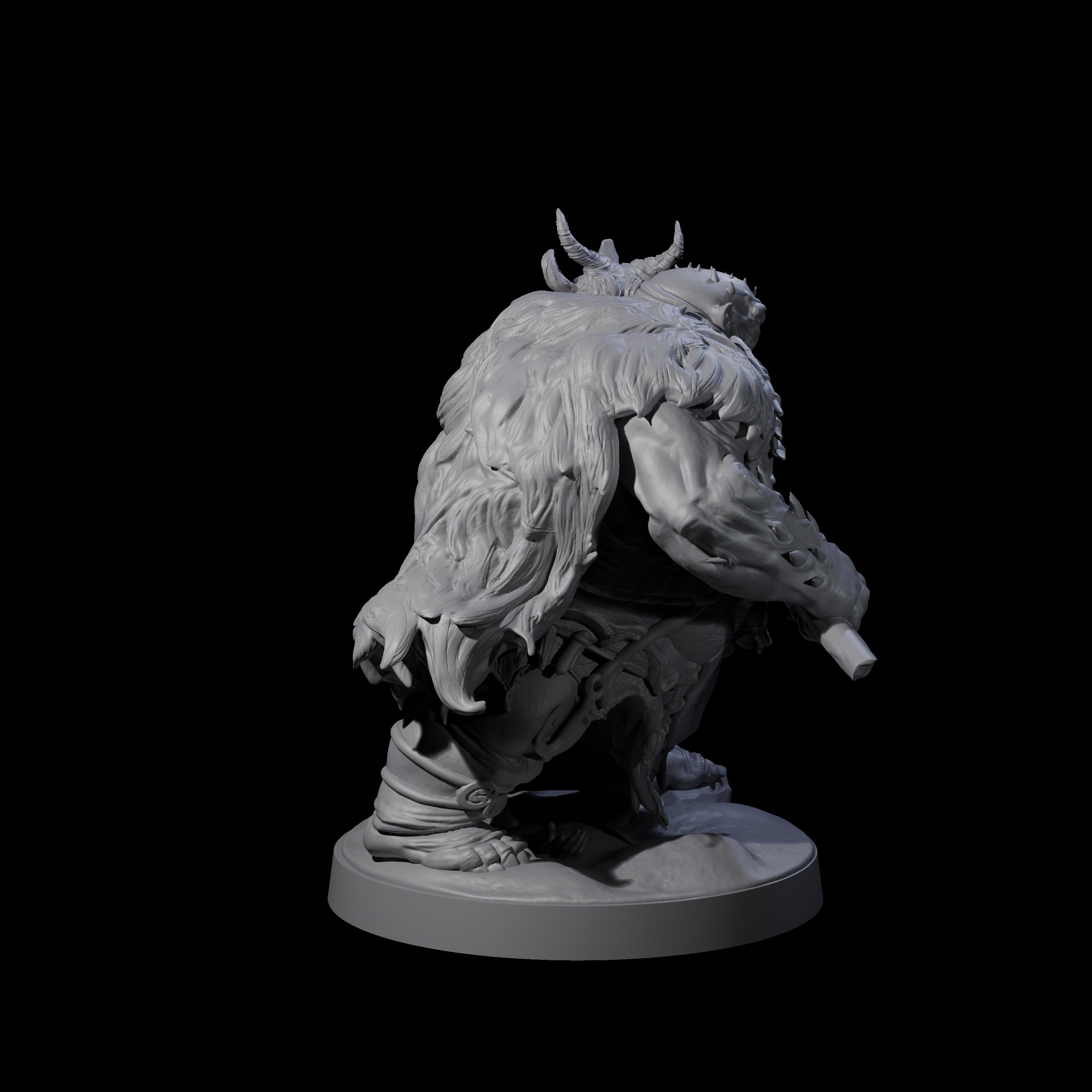 Stinking Ogre C Miniature for Dungeons and Dragons, Pathfinder or other TTRPGs