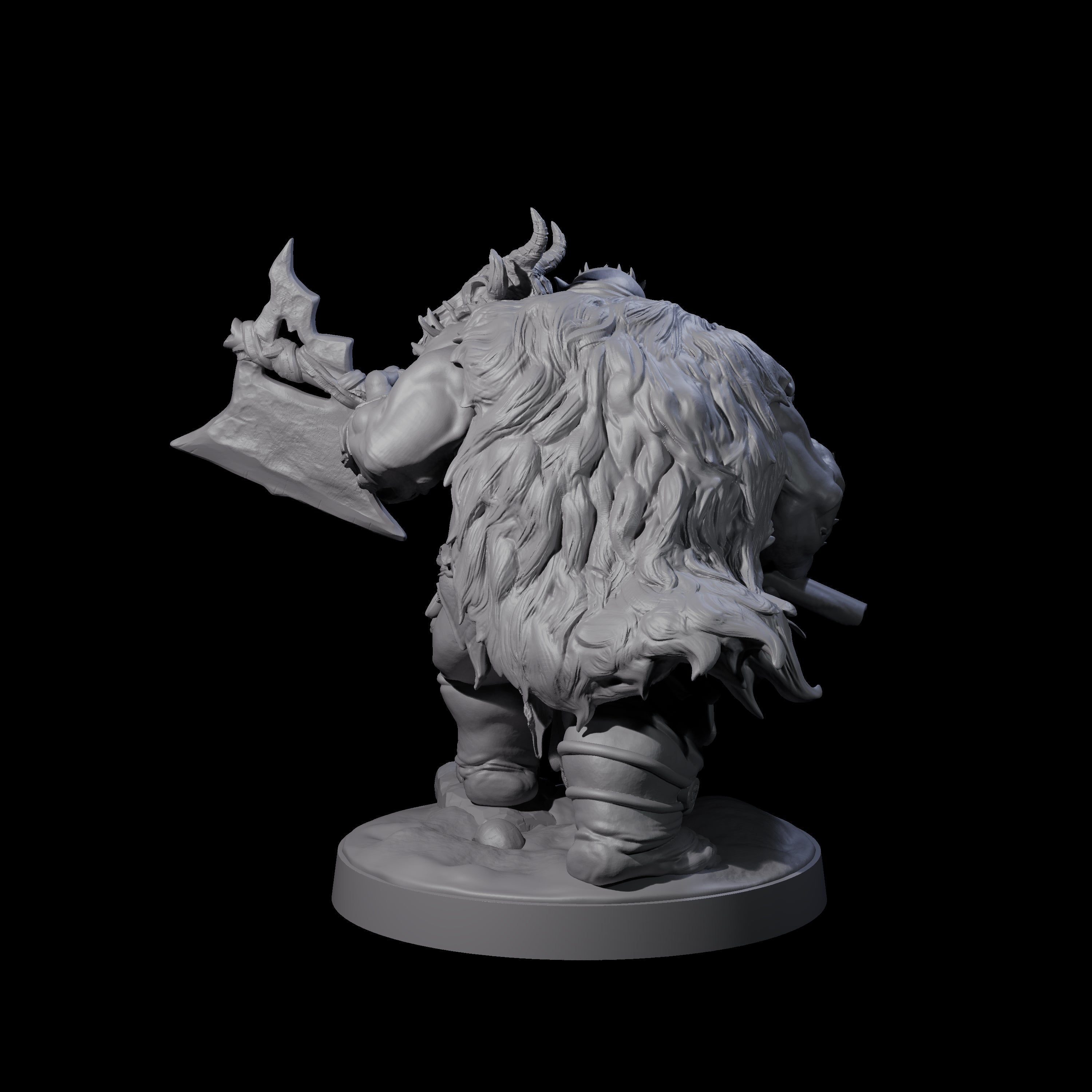 Stinking Ogre C Miniature for Dungeons and Dragons, Pathfinder or other TTRPGs