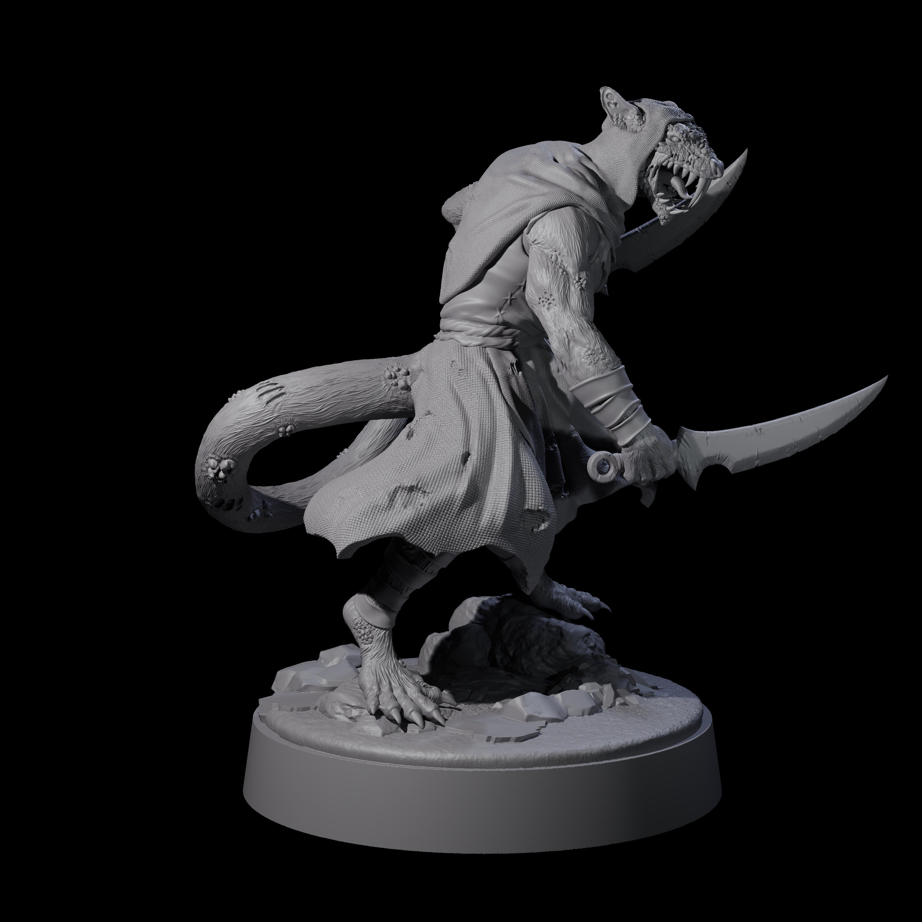 Stinky Ratfolk Rot Priest Miniature for Dungeons and Dragons, Pathfinder or other TTRPGs