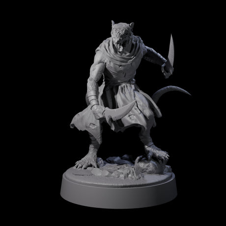 Stinky Ratfolk Rot Priest Miniature for Dungeons and Dragons, Pathfinder or other TTRPGs