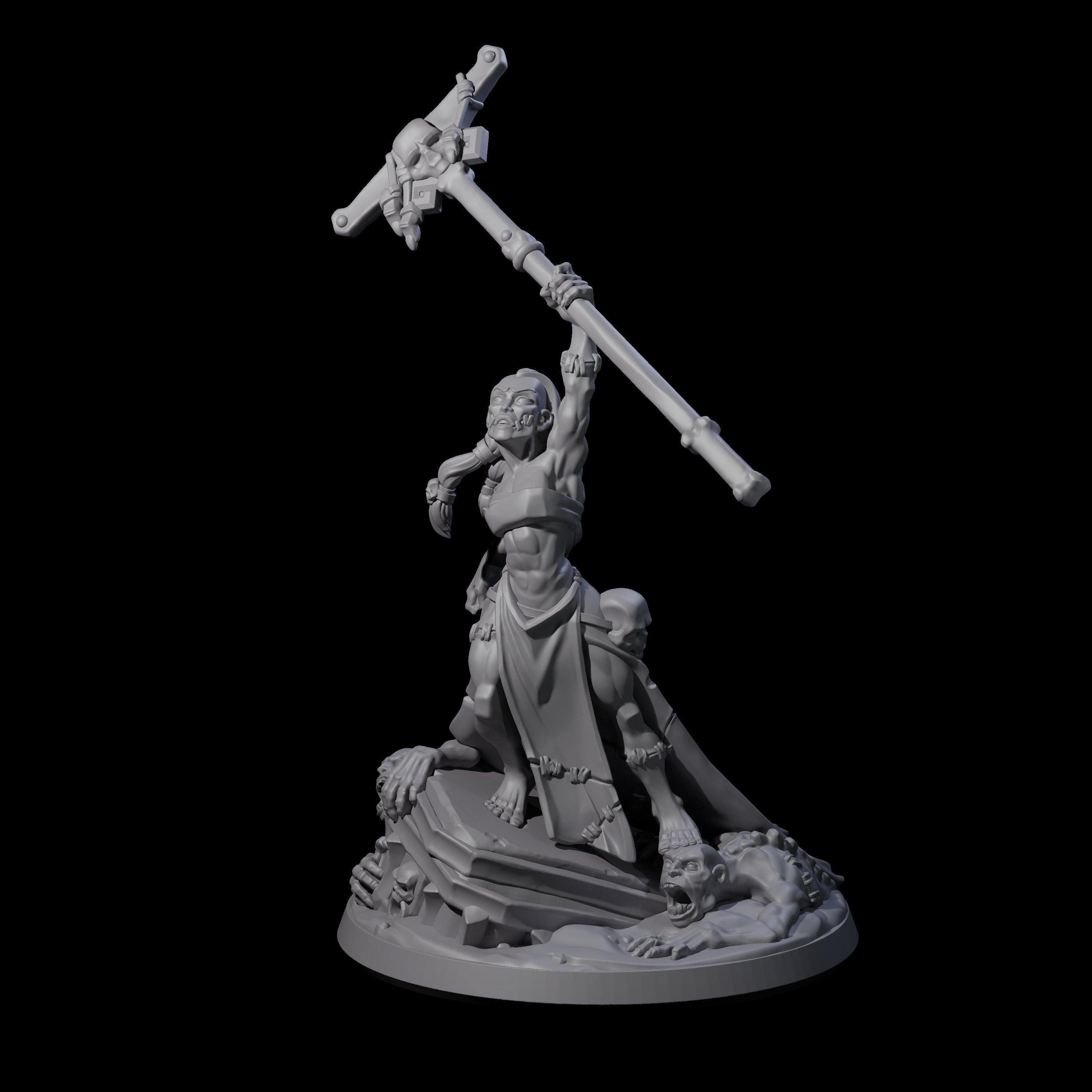 Stitched Together Necromancer Miniature for Dungeons and Dragons, Pathfinder or other TTRPGs