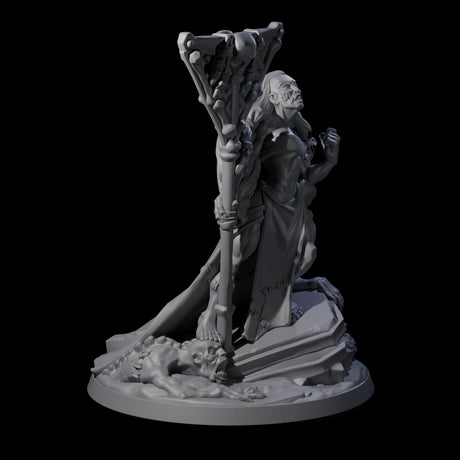 Stitched Together Necromancer Miniature for Dungeons and Dragons, Pathfinder or other TTRPGs