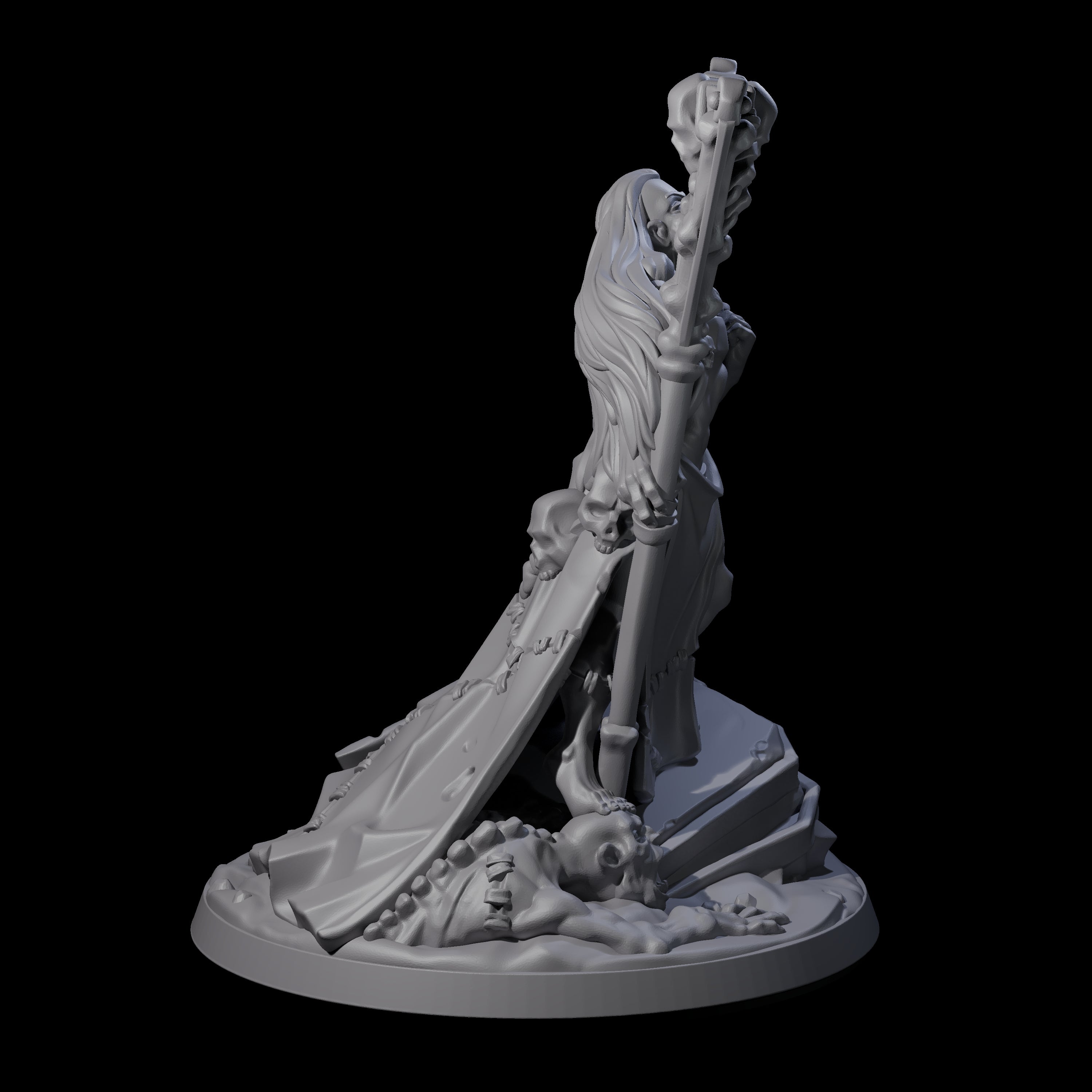 Stitched Together Necromancer Miniature for Dungeons and Dragons, Pathfinder or other TTRPGs