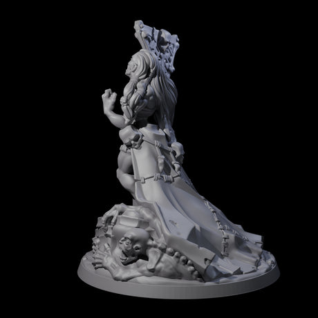 Stitched Together Necromancer Miniature for Dungeons and Dragons, Pathfinder or other TTRPGs