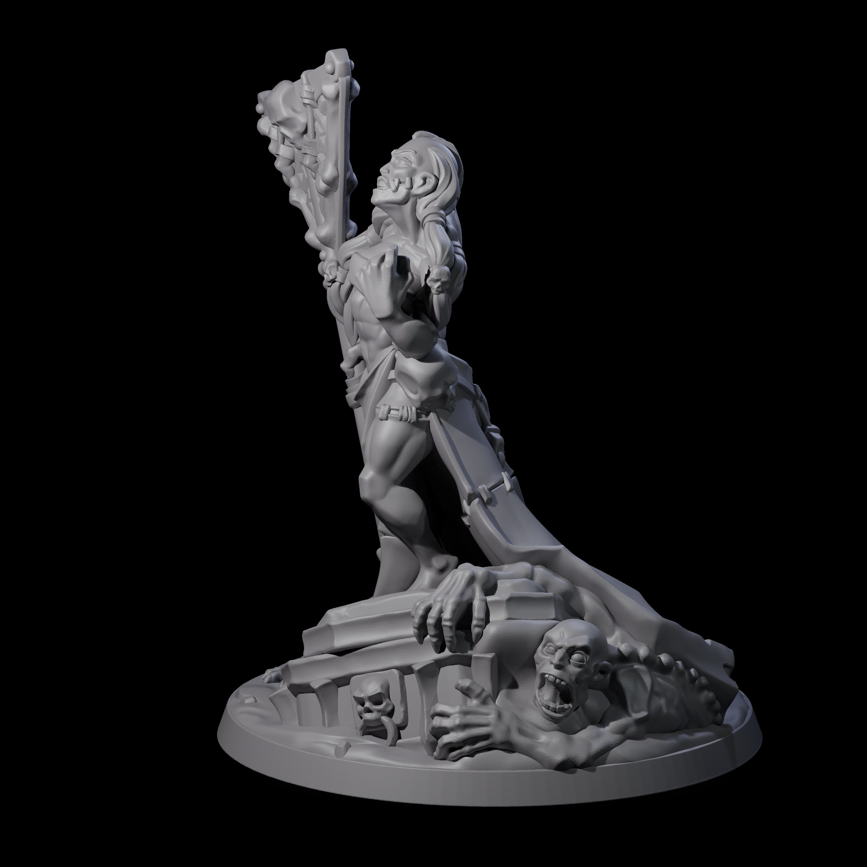 Stitched Together Necromancer Miniature for Dungeons and Dragons, Pathfinder or other TTRPGs