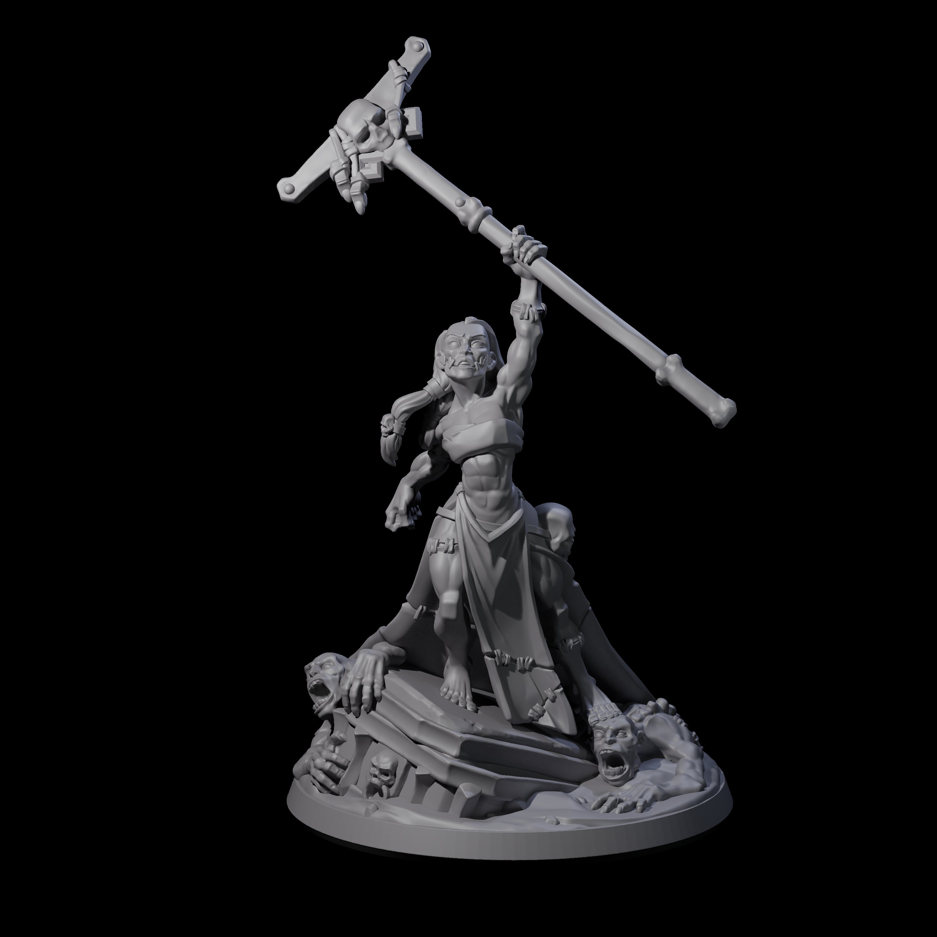 Stitched Together Necromancer Miniature for Dungeons and Dragons, Pathfinder or other TTRPGs