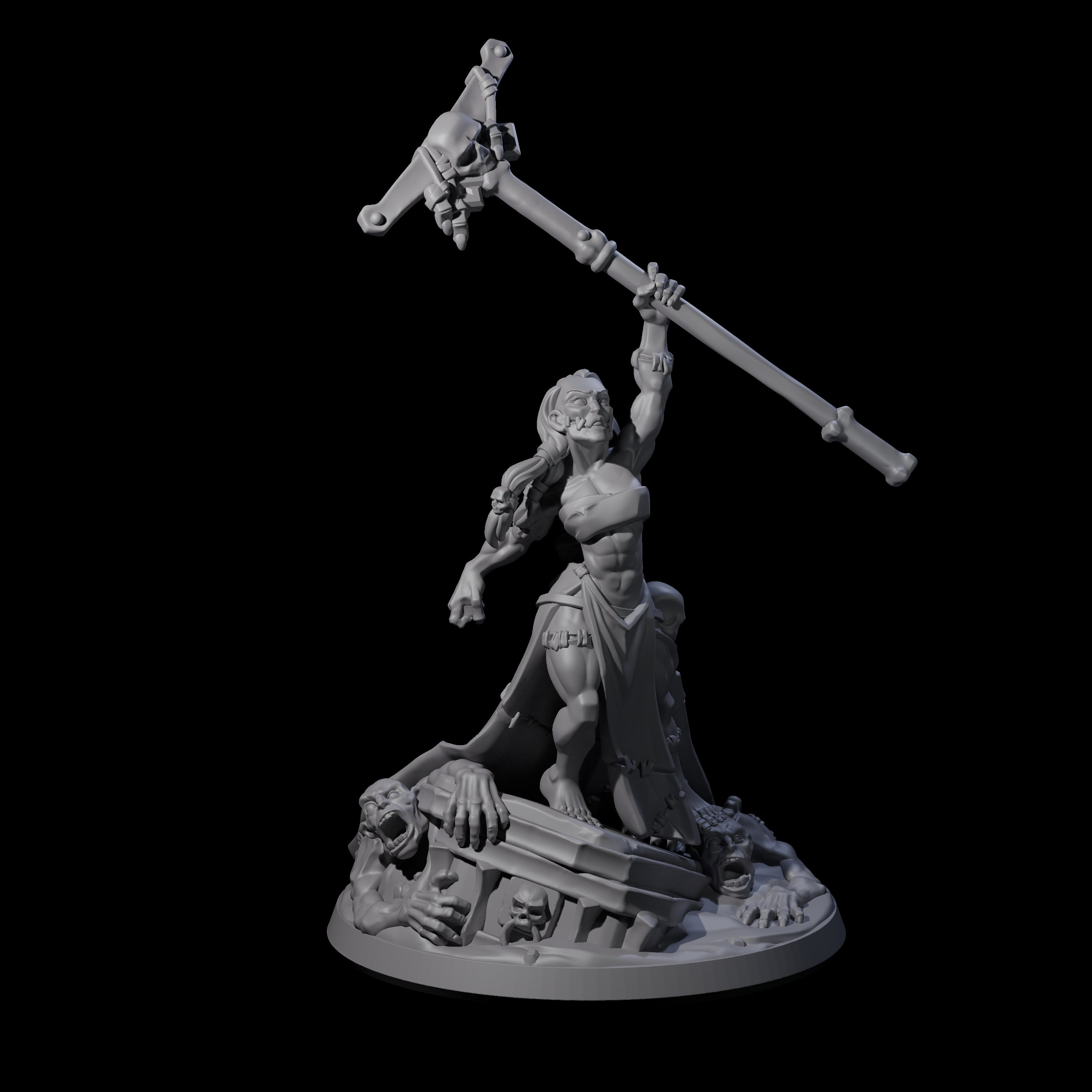 Stitched Together Necromancer Miniature for Dungeons and Dragons, Pathfinder or other TTRPGs