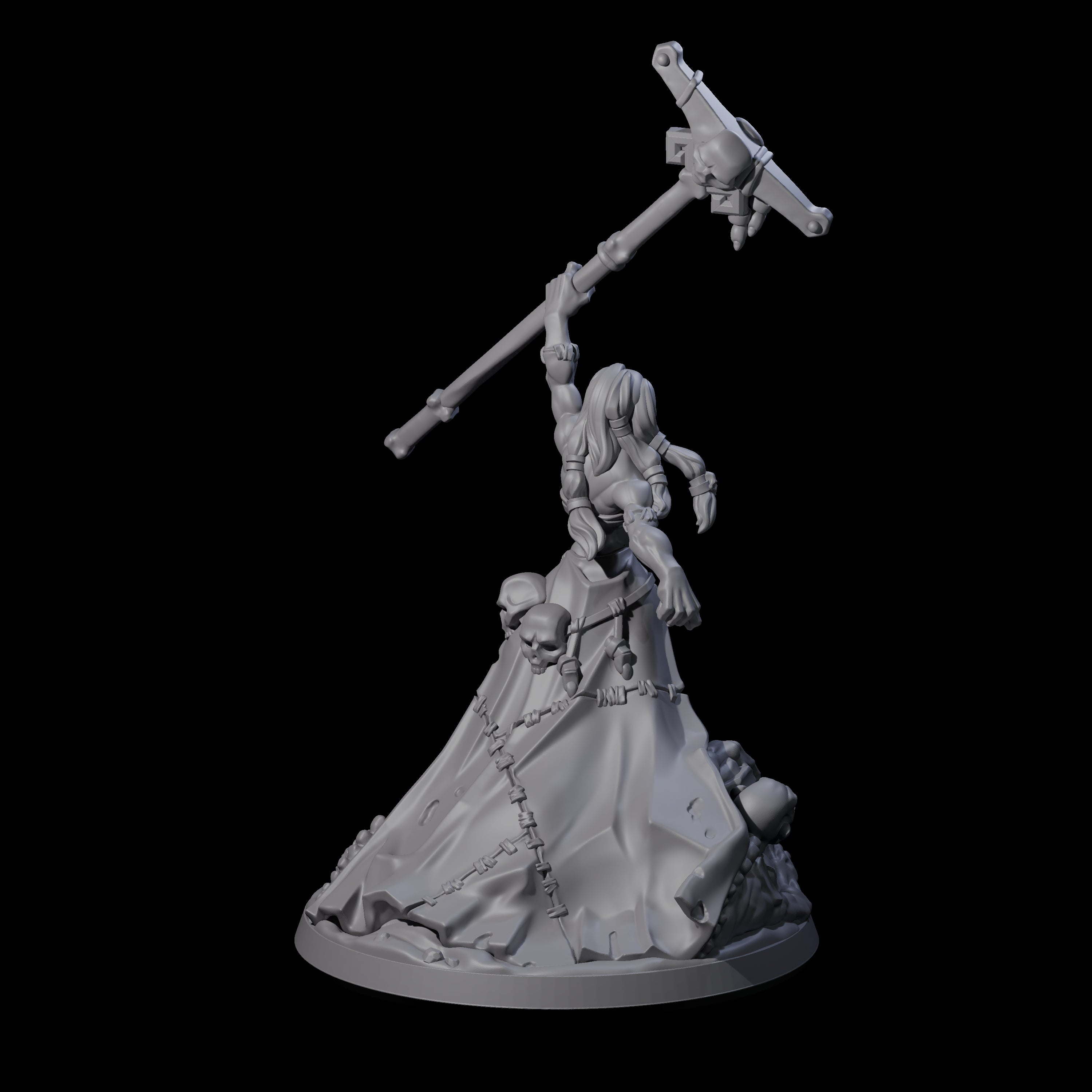 Stitched Together Necromancer Miniature for Dungeons and Dragons, Pathfinder or other TTRPGs