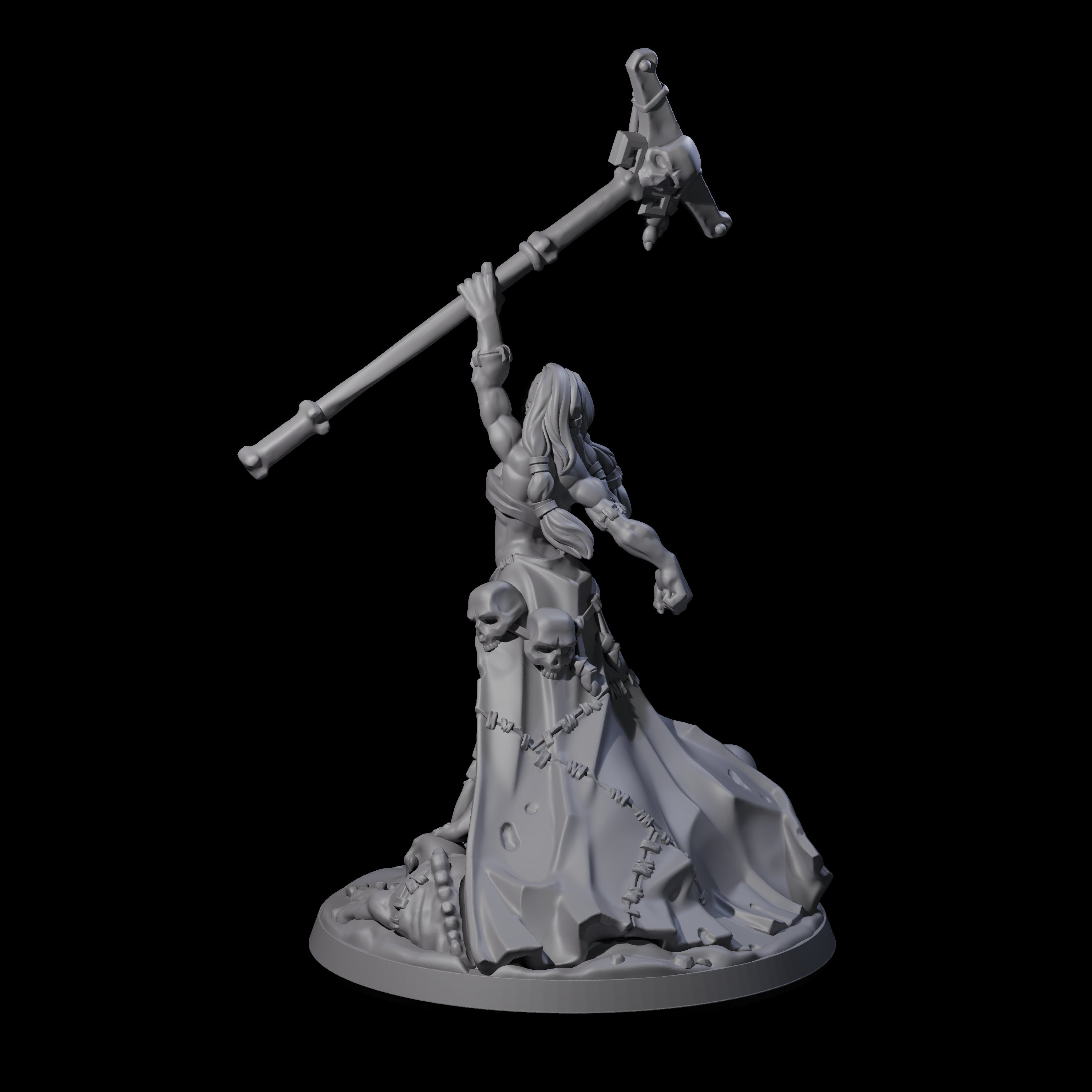 Stitched Together Necromancer Miniature for Dungeons and Dragons, Pathfinder or other TTRPGs