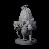 Stitched Together Zombie Donkey Miniature for Dungeons and Dragons, Pathfinder or other TTRPGs