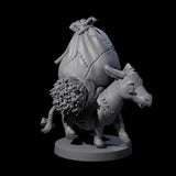 Stitched Together Zombie Donkey Miniature for Dungeons and Dragons, Pathfinder or other TTRPGs