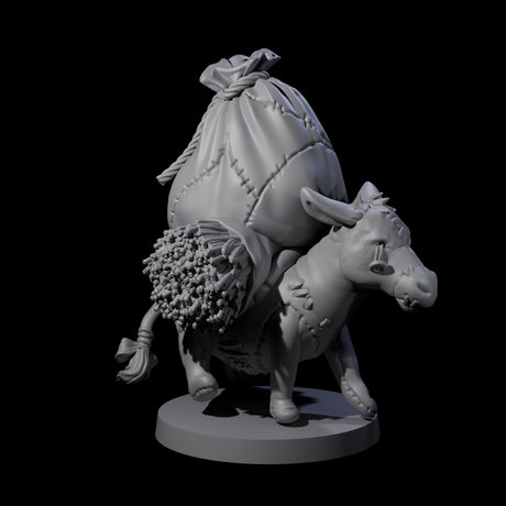 Stitched Together Zombie Donkey Miniature for Dungeons and Dragons, Pathfinder or other TTRPGs