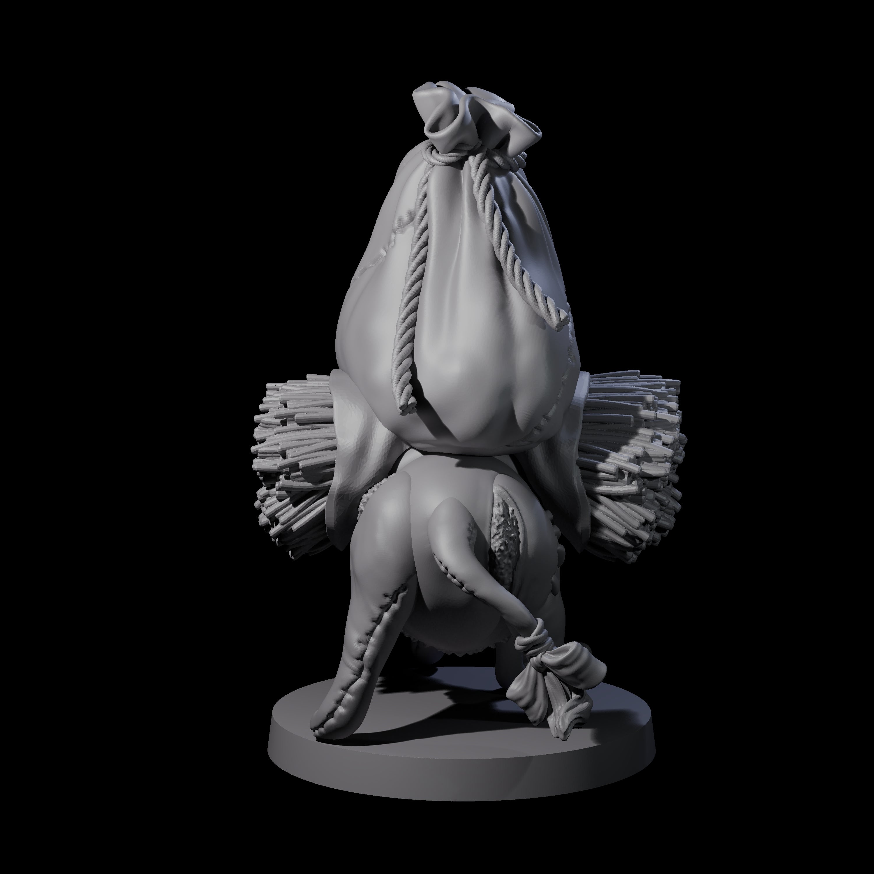 Stitched Together Zombie Donkey Miniature for Dungeons and Dragons, Pathfinder or other TTRPGs