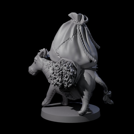 Stitched Together Zombie Donkey Miniature for Dungeons and Dragons, Pathfinder or other TTRPGs