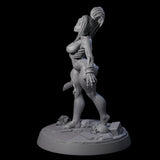 Stitched Up Zombie Necromancer Pinup Miniature for Dungeons and Dragons, Pathfinder or other TTRPGs
