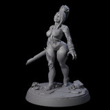 Stitched Up Zombie Necromancer Pinup Miniature for Dungeons and Dragons, Pathfinder or other TTRPGs