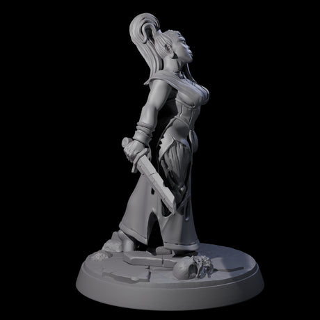 Stitched Up Zombie Necromancer Pinup Miniature for Dungeons and Dragons, Pathfinder or other TTRPGs