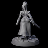 Stitched Up Zombie Necromancer Pinup Miniature for Dungeons and Dragons, Pathfinder or other TTRPGs