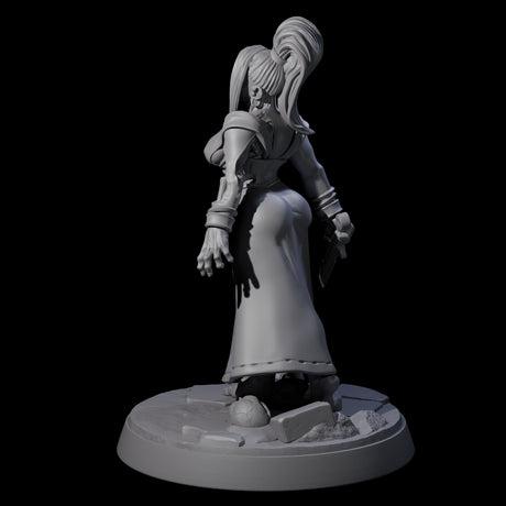 Stitched Up Zombie Necromancer Pinup Miniature for Dungeons and Dragons, Pathfinder or other TTRPGs