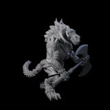 Stocky Dragonborn Barbarian Miniature for Dungeons and Dragons, Pathfinder or other TTRPGs