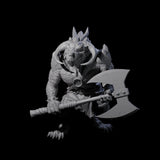 Stocky Dragonborn Barbarian Miniature for Dungeons and Dragons, Pathfinder or other TTRPGs
