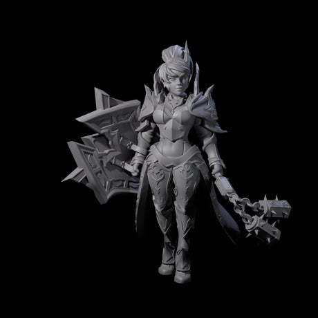 Stoic Dragon Guard Champion Miniature for Dungeons and Dragons, Pathfinder or other TTRPGs