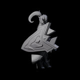 Stoic Dragon Guard Champion Miniature for Dungeons and Dragons, Pathfinder or other TTRPGs