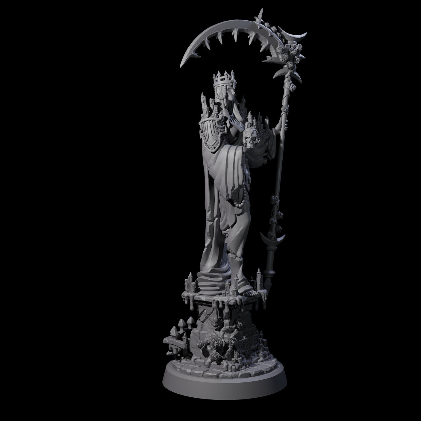 Stoic Lich Necromancer Miniature for Dungeons and Dragons, Pathfinder or other TTRPGs
