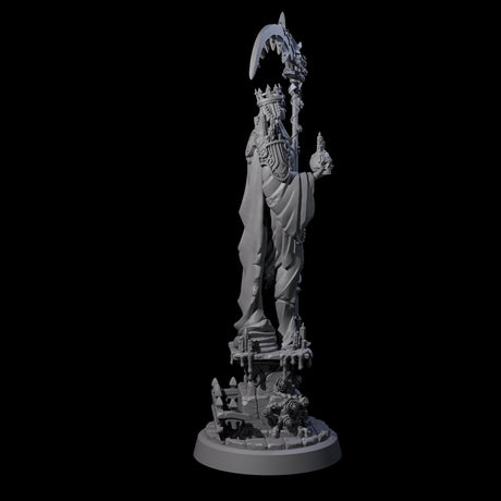 Stoic Lich Necromancer Miniature for Dungeons and Dragons, Pathfinder or other TTRPGs