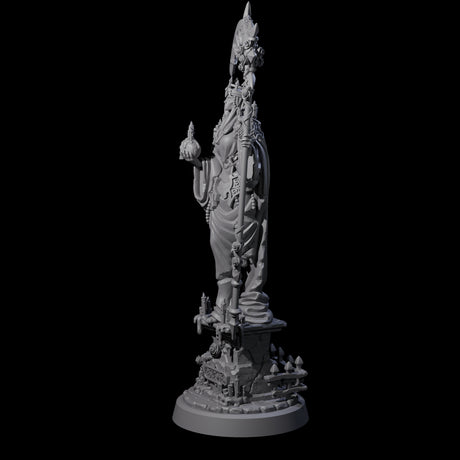 Stoic Lich Necromancer Miniature for Dungeons and Dragons, Pathfinder or other TTRPGs