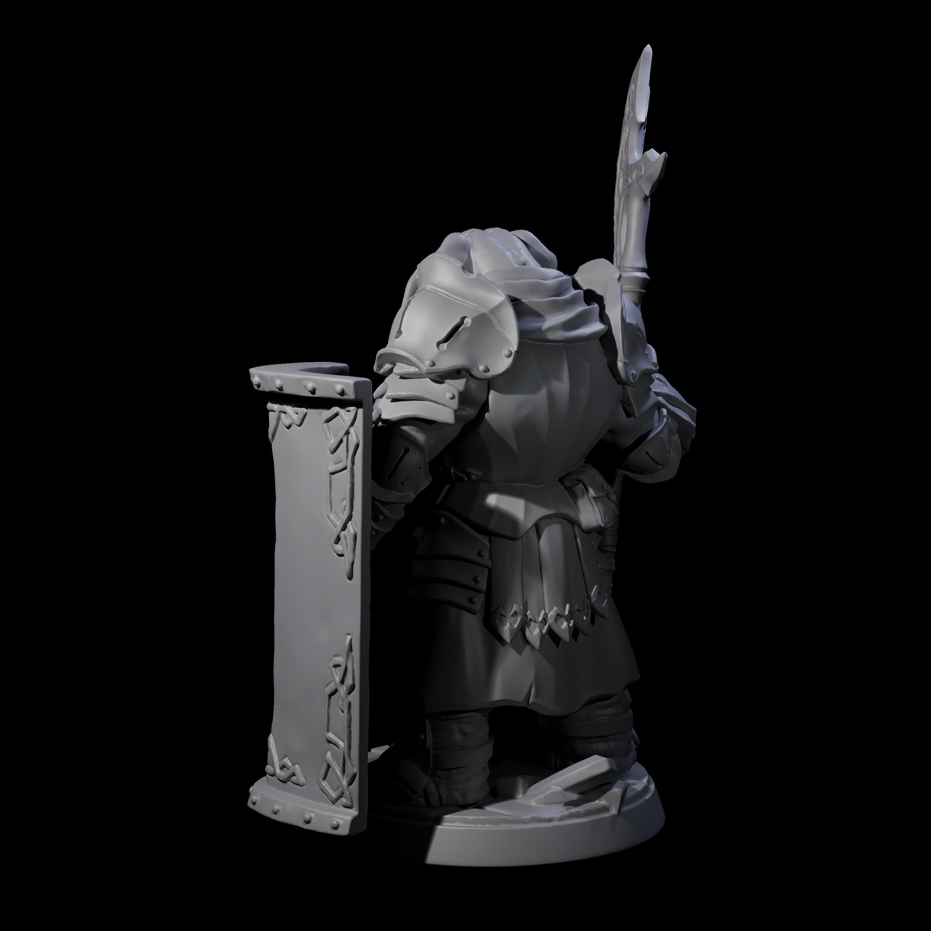 Stoic Loxodon Guard A Miniature for Dungeons and Dragons, Pathfinder or other TTRPGs
