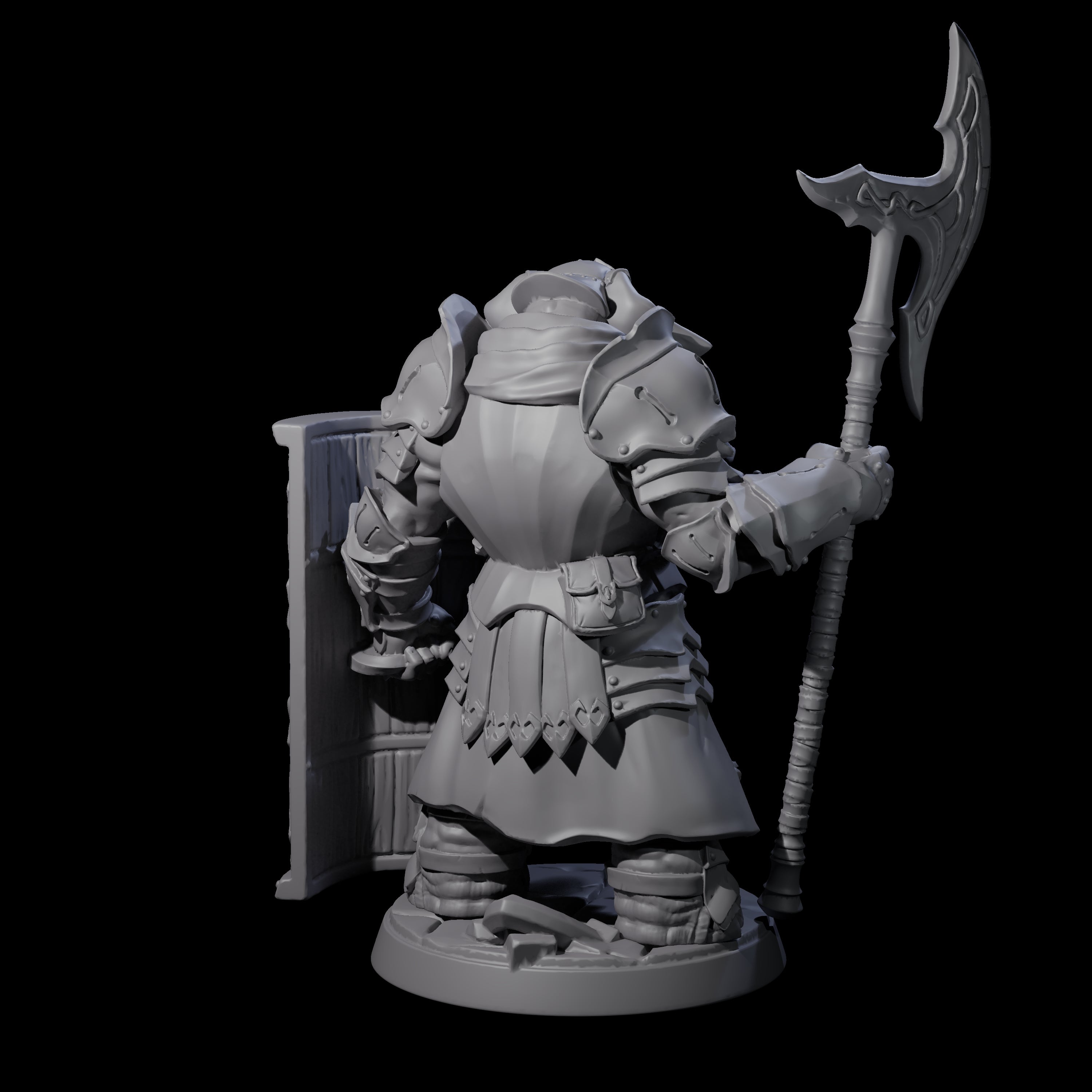 Stoic Loxodon Guard A Miniature for Dungeons and Dragons, Pathfinder or other TTRPGs