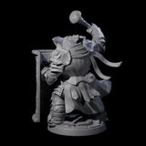 Stoic Loxodon Guard B Miniature for Dungeons and Dragons, Pathfinder or other TTRPGs