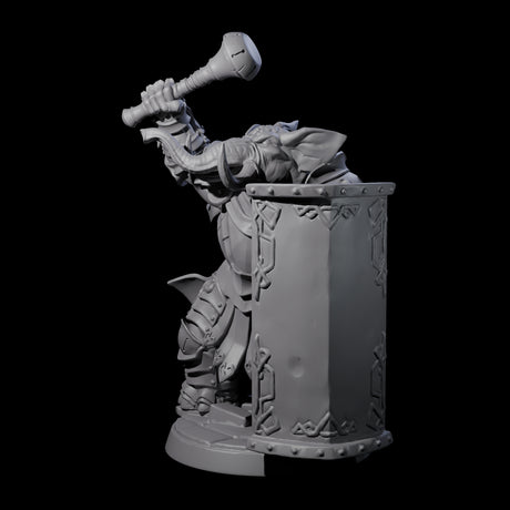 Stoic Loxodon Guard B Miniature for Dungeons and Dragons, Pathfinder or other TTRPGs