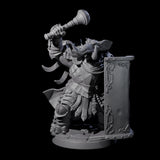 Stoic Loxodon Guard B Miniature for Dungeons and Dragons, Pathfinder or other TTRPGs