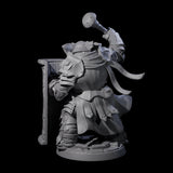 Stoic Loxodon Guard B Miniature for Dungeons and Dragons, Pathfinder or other TTRPGs