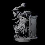 Stoic Loxodon Guard B Miniature for Dungeons and Dragons, Pathfinder or other TTRPGs
