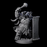 Stoic Loxodon Guard B Miniature for Dungeons and Dragons, Pathfinder or other TTRPGs