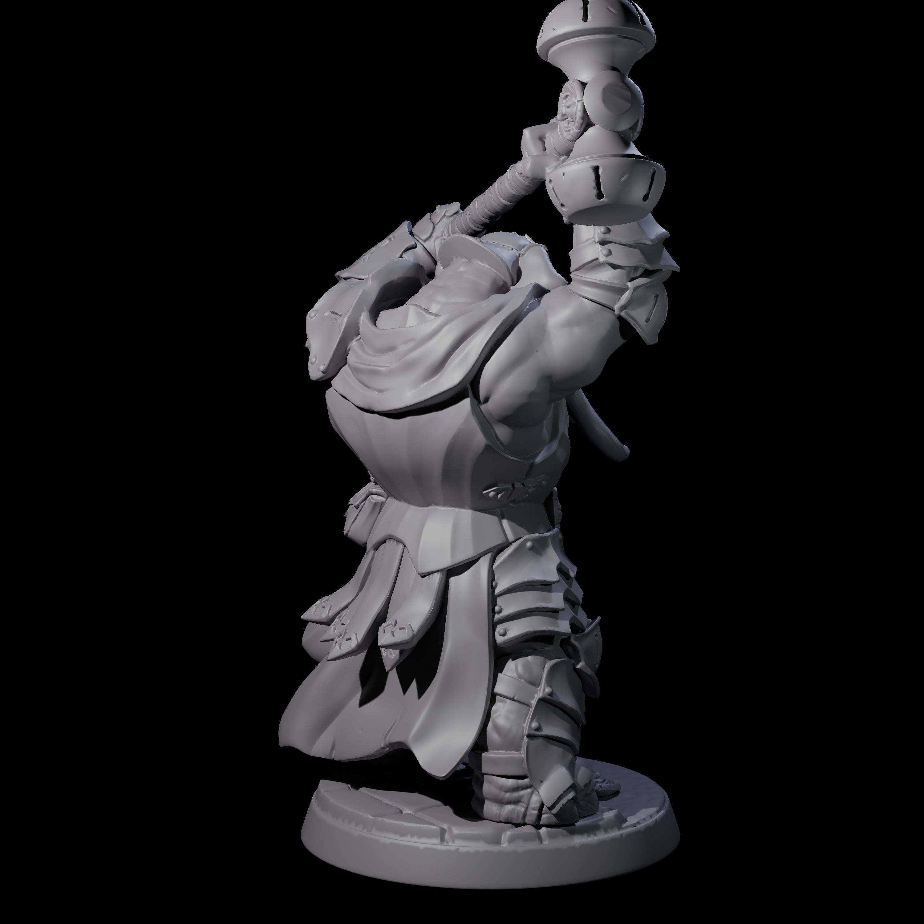 Stoic Loxodon Guard C Miniature for Dungeons and Dragons, Pathfinder or other TTRPGs
