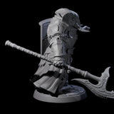 Stoic Loxodon Guard D Miniature for Dungeons and Dragons, Pathfinder or other TTRPGs