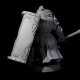 Stoic Loxodon Guard D Miniature for Dungeons and Dragons, Pathfinder or other TTRPGs