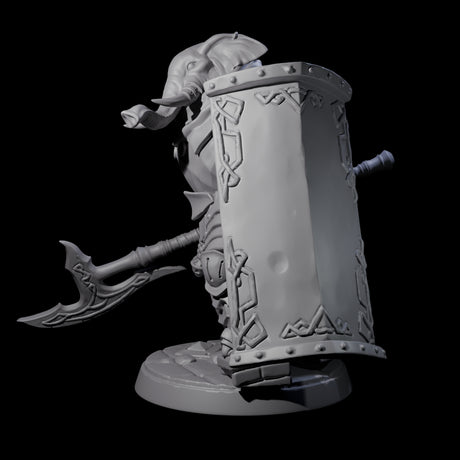 Stoic Loxodon Guard D Miniature for Dungeons and Dragons, Pathfinder or other TTRPGs