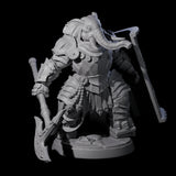 Stoic Loxodon Guard D Miniature for Dungeons and Dragons, Pathfinder or other TTRPGs